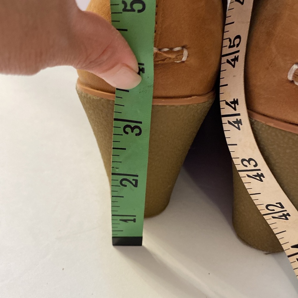 Sperry Leather Tie Wedges, Size 9 - Picture 3 of 8